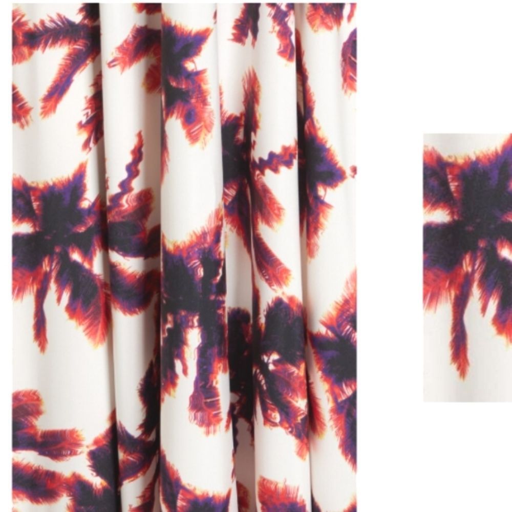AREA STARS  PALM WHITE MAXI DRESS WITH RUFFLE SLEEVES DETAILS - Picture 4 of 6